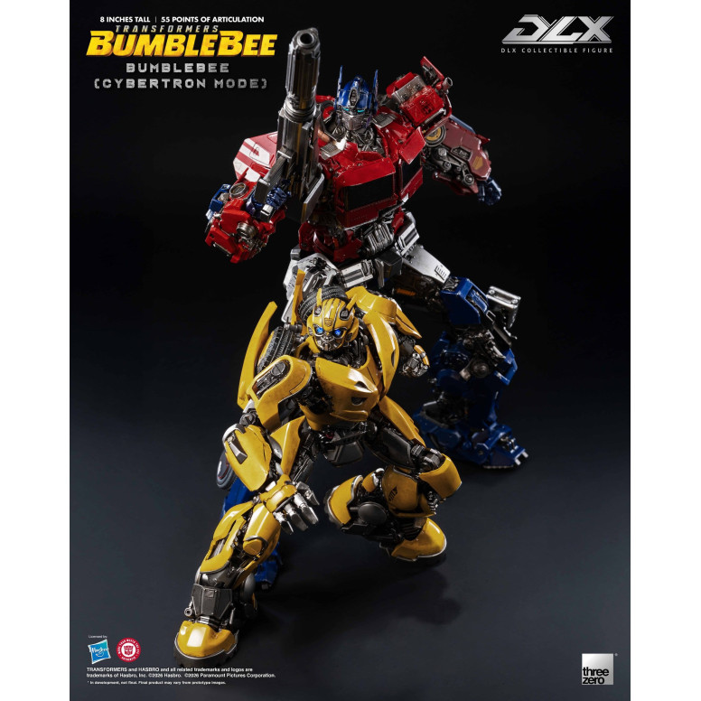Three Zero Transformers - Bumblebee DLX Figurina di Bumblebee in modalità Cybertron