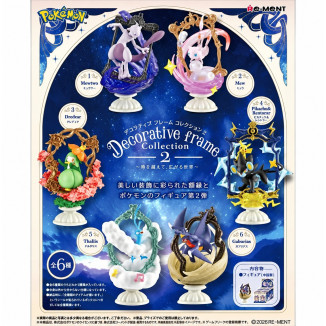 Re-Ment - Pokémon - Collezione "Decorative Frame": set di 6 figurine in blind box