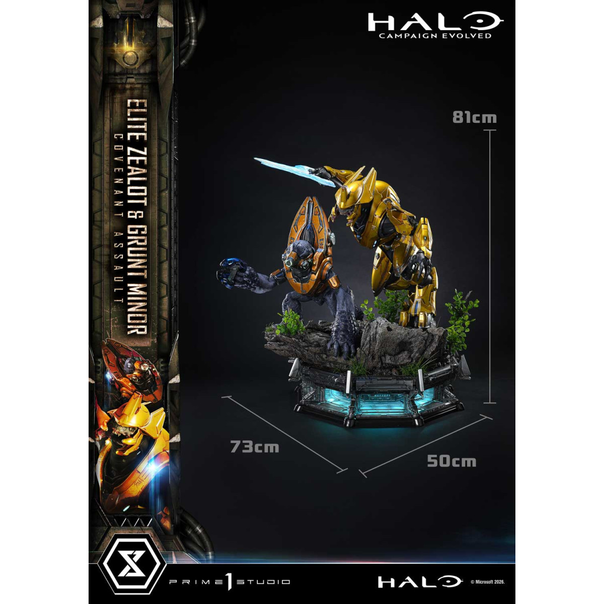 Prime 1 Studio - Halo Campagn Evolved Elite Zealot & Grunt Minor: Covenant Assault Bonus Version