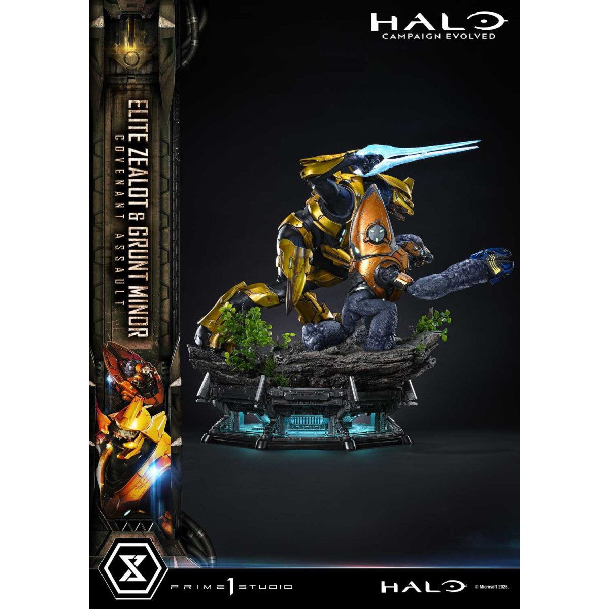 Prime 1 Studio - Halo Campagn Evolved Elite Zealot & Grunt Minor: Covenant Assault Bonus Version