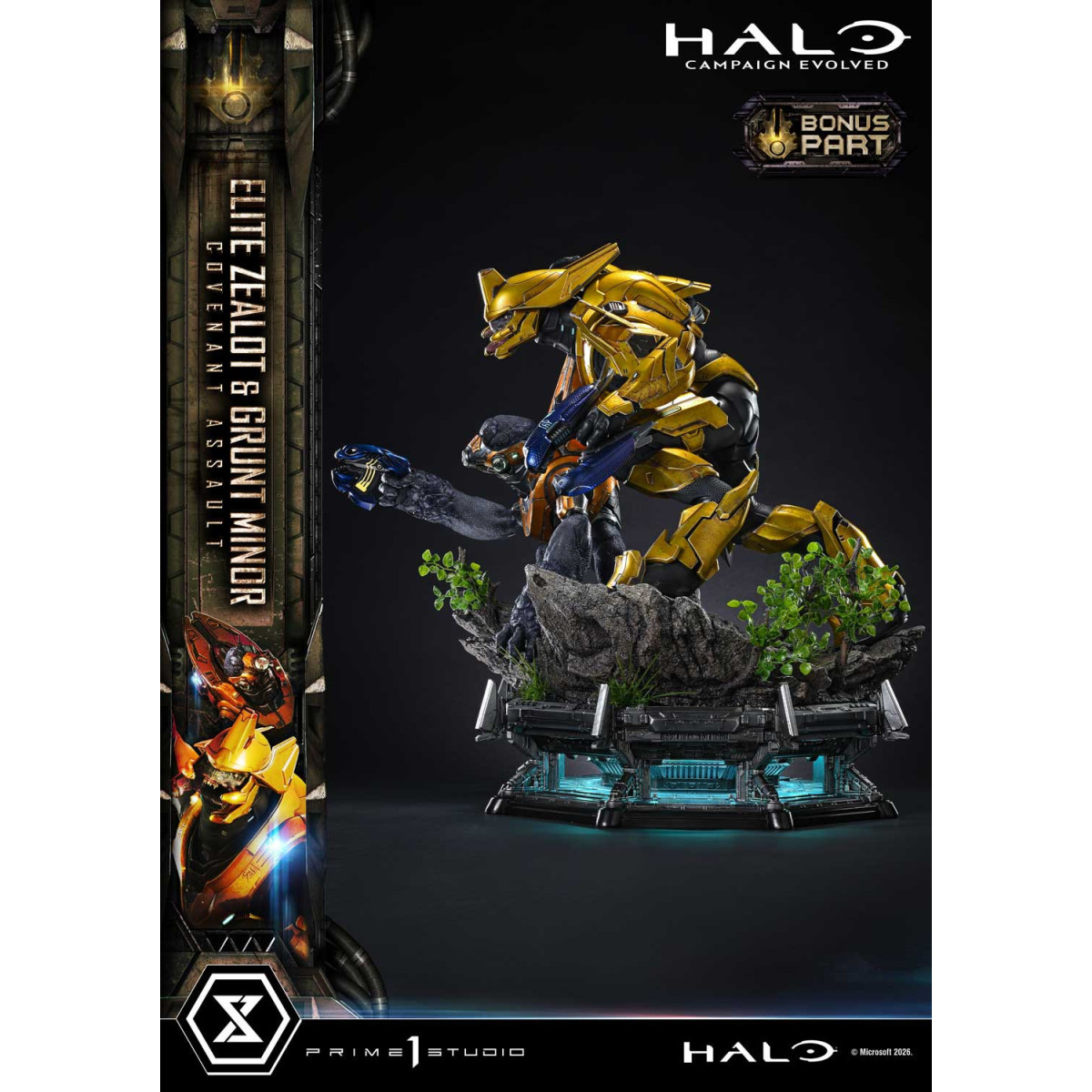 Prime 1 Studio - Halo Campagn Evolved Elite Zealot & Grunt Minor: Covenant Assault Bonus Version
