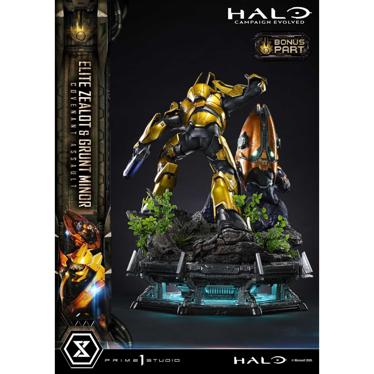 Prime 1 Studio - Halo Campagn Evolved Elite Zealot & Grunt Minor: Covenant Assault Bonus Version