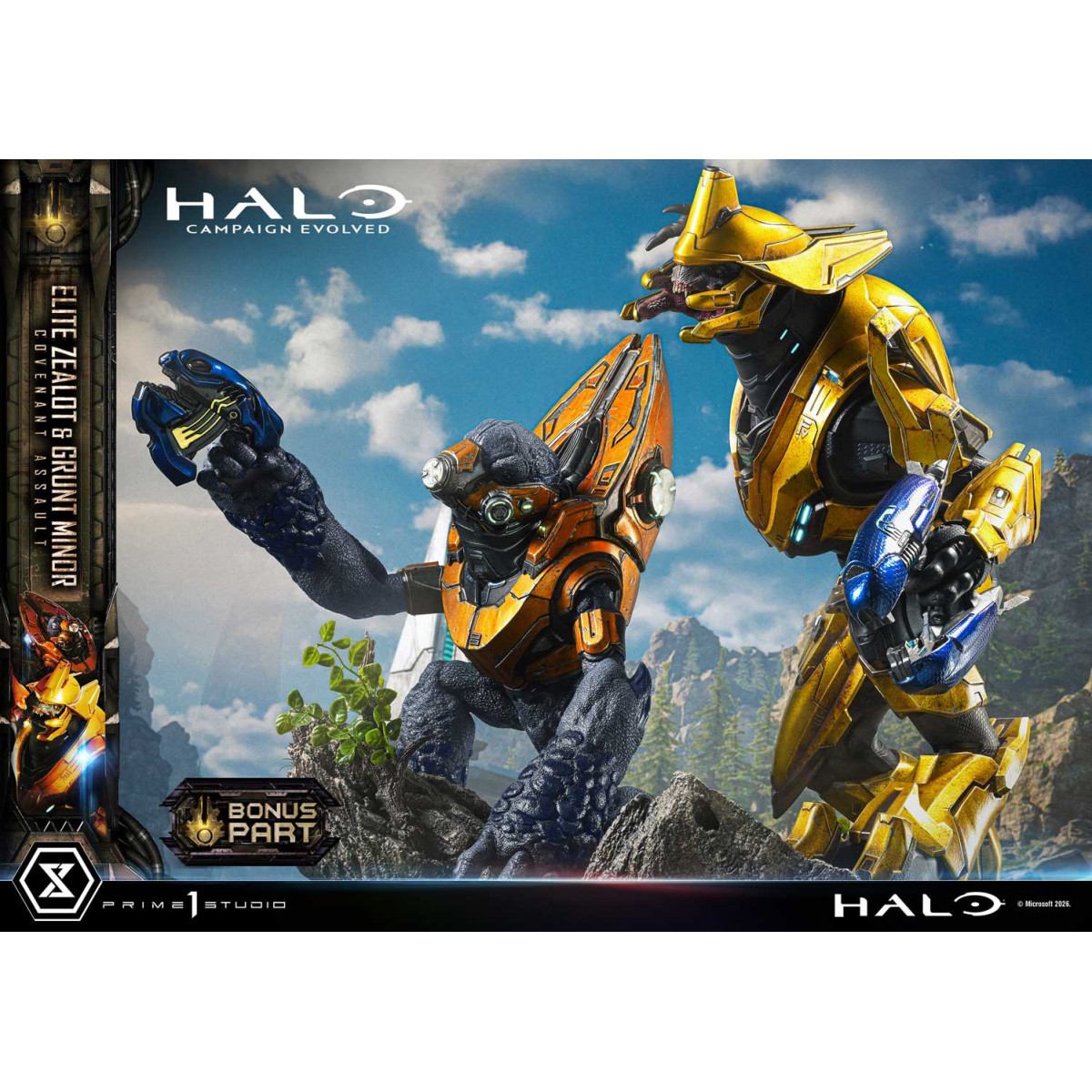 Prime 1 Studio - Halo Campagn Evolved Elite Zealot & Grunt Minor: Covenant Assault Bonus Version