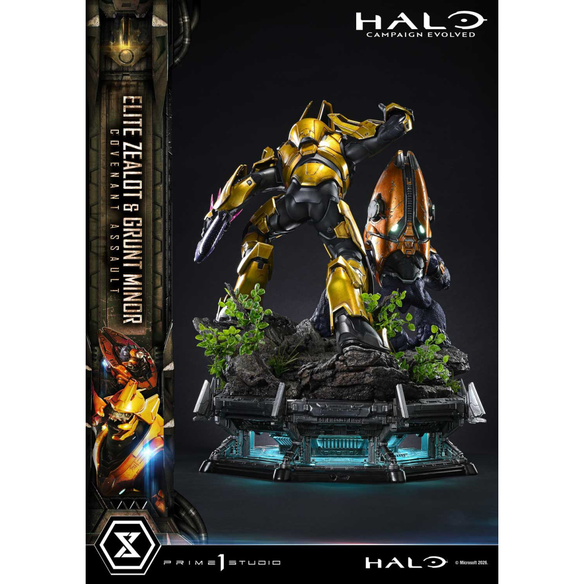 Prime 1 Studio - Halo Campagn Evolved Elite Zealot & Grunt Minor: Covenant Assault Bonus Version