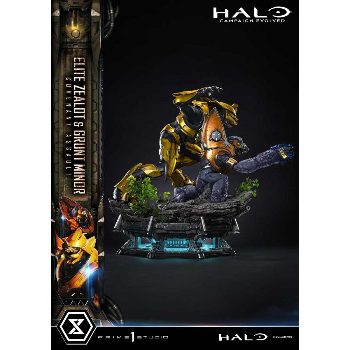 Prime 1 Studio - Halo Campagn Evolved Elite Zealot & Grunt Minor: Covenant Assault Bonus Version