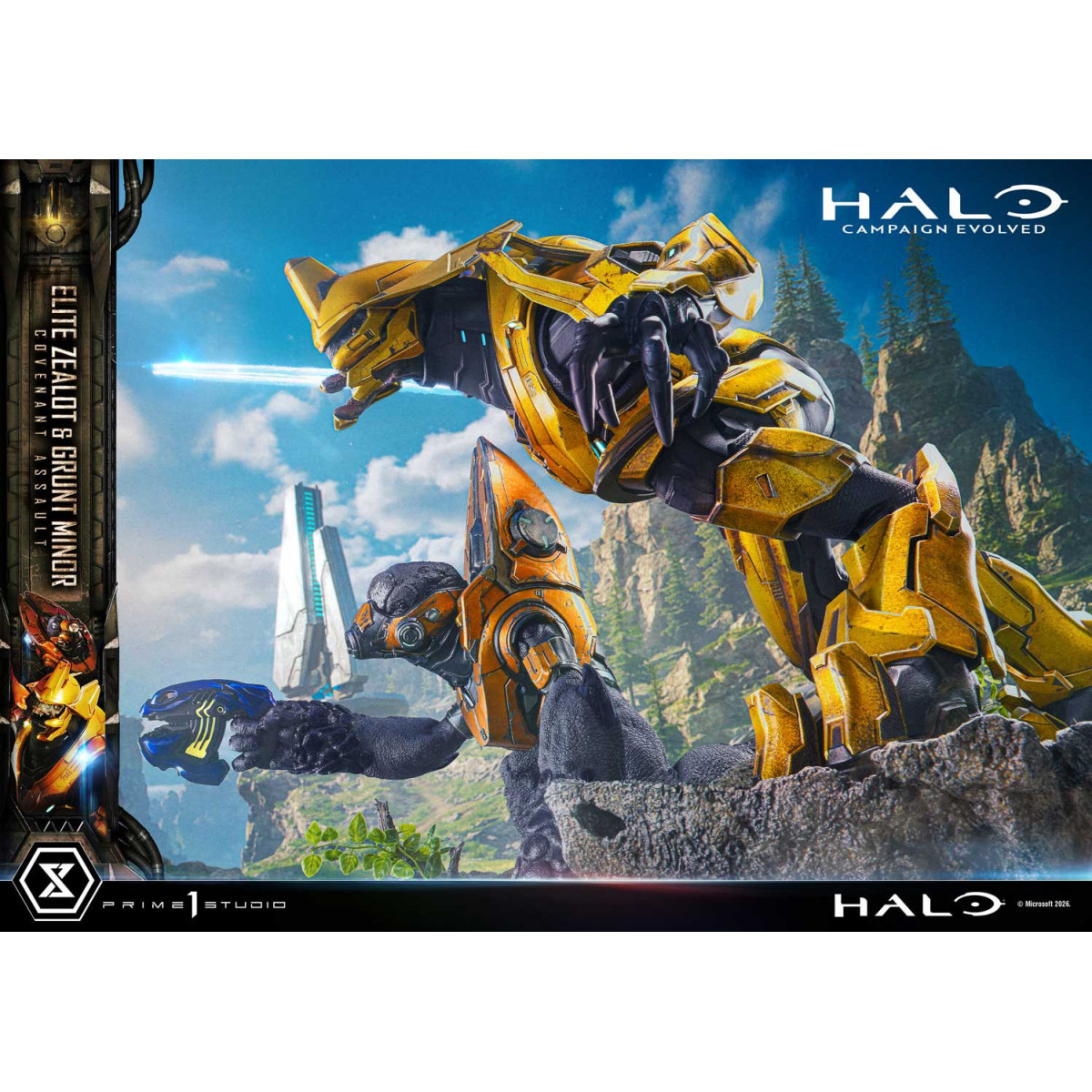Prime 1 Studio - Halo Campagn Evolved Elite Zealot & Grunt Minor: Covenant Assault Bonus Version
