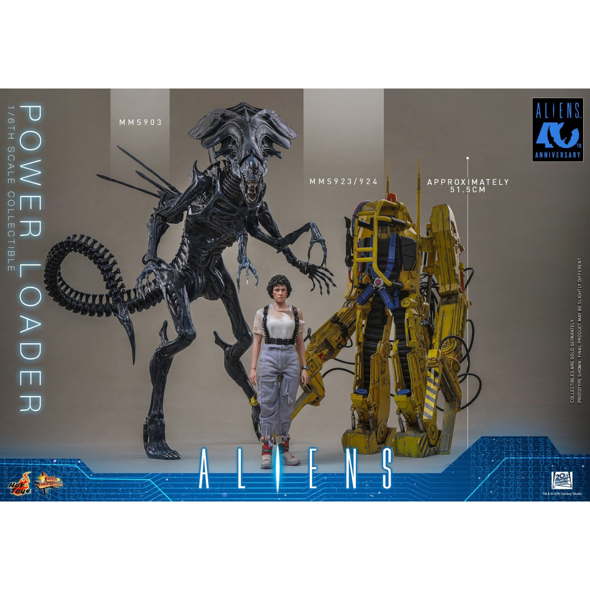 Hot Toys - Aliens - Set Ellen Ripley con Power Loader in scala 1/6 MMS923