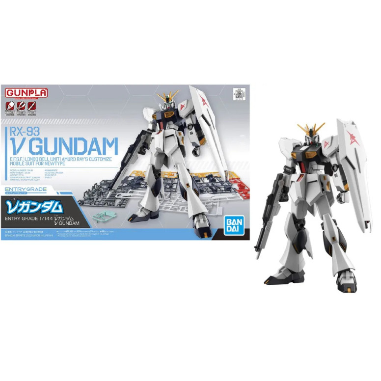 Bandai - Gunpla - Gundam 1/144 HG - RX-93 ν Gundam Nu Gundam - Mobile Suit Gundam: Char's Counterattack Figurina