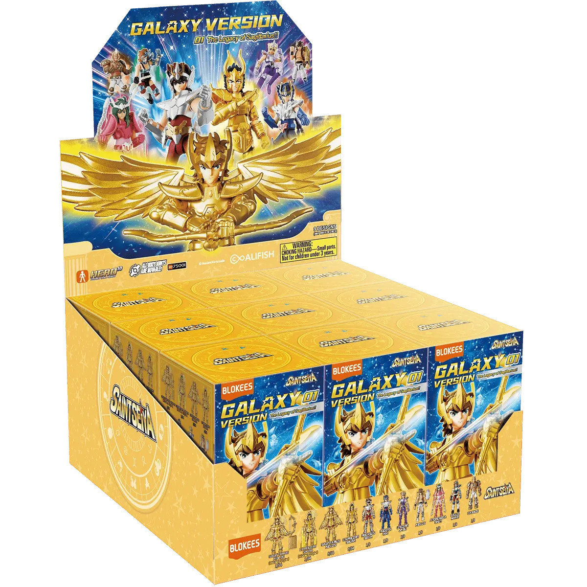 Blokees Saint Seiya - Galaxy Version 01 The Legacy of Sagittarius!! - Set assortito di 9 modellini