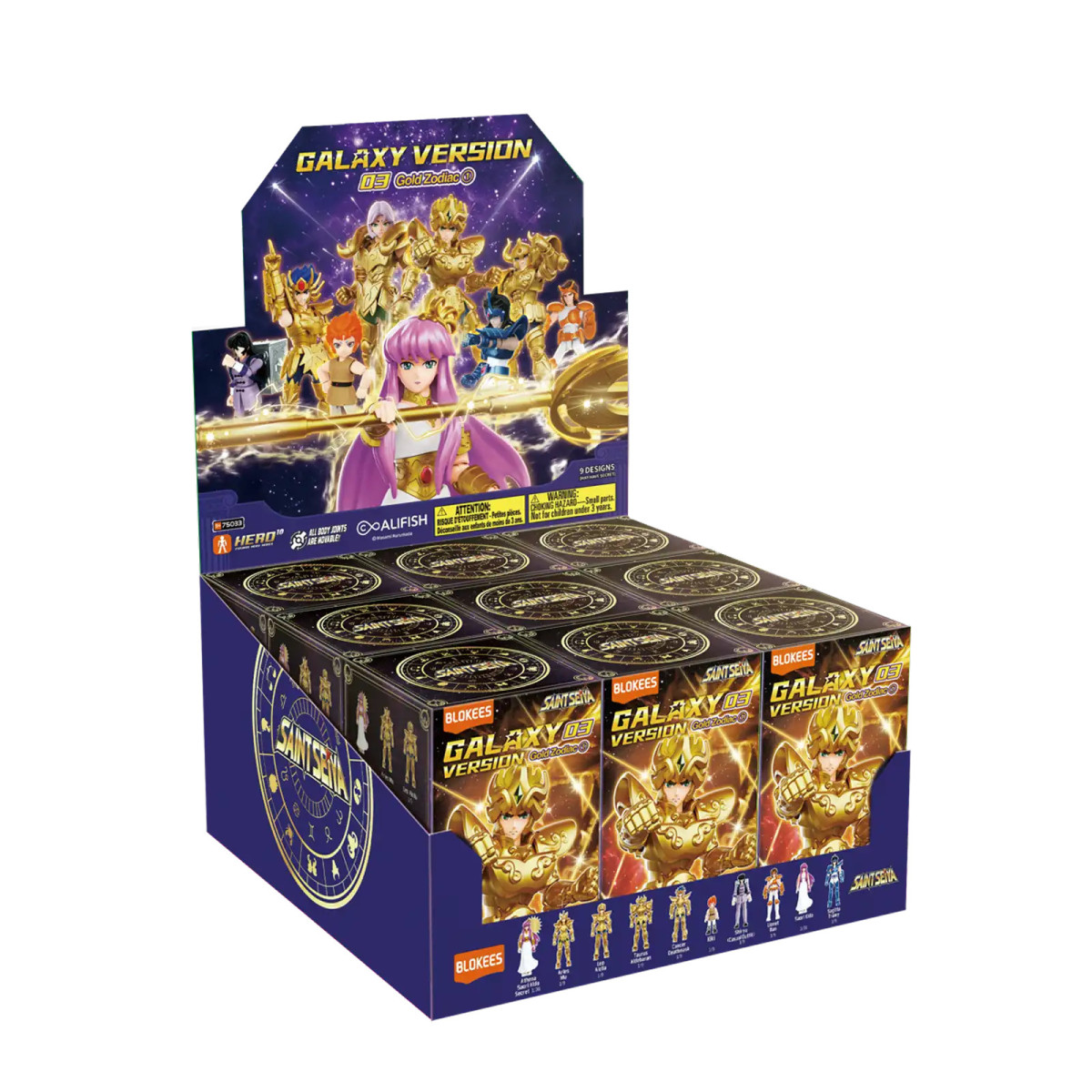 Blokees Saint Seiya - Galaxy Version 03 Gold Zodiac - Assortimento di 9 modellini