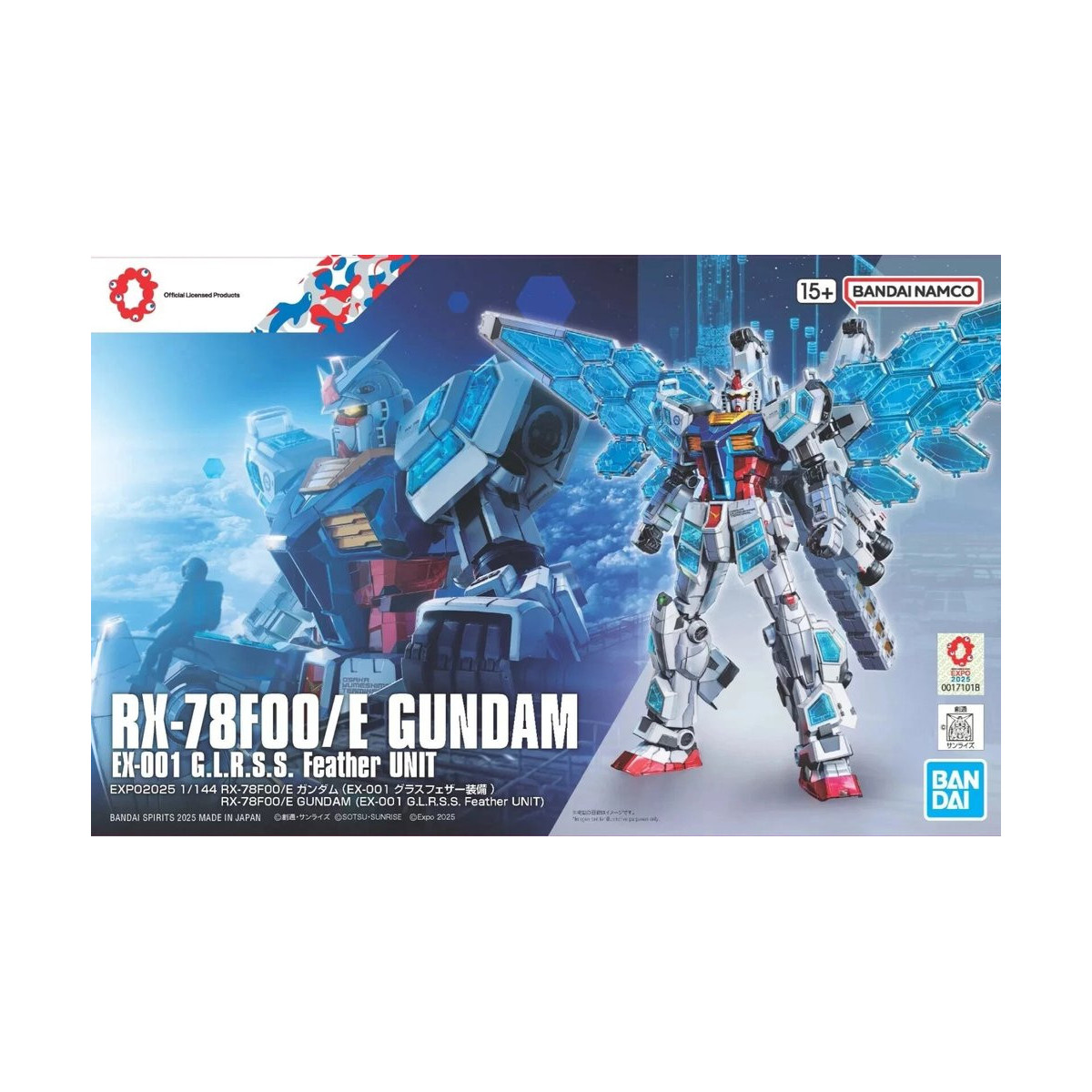 Bandai - Gunpla - 1/144 HG - RX-78F00E Gundam Ex-001 G.L.R.S.S. Feather Unit - Mobile Suit Gundam