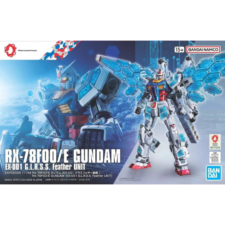 Bandai - Gunpla - 1/144 HG - RX-78F00E Gundam Ex-001 G.L.R.S.S. Feather Unit - Mobile Suit Gundam