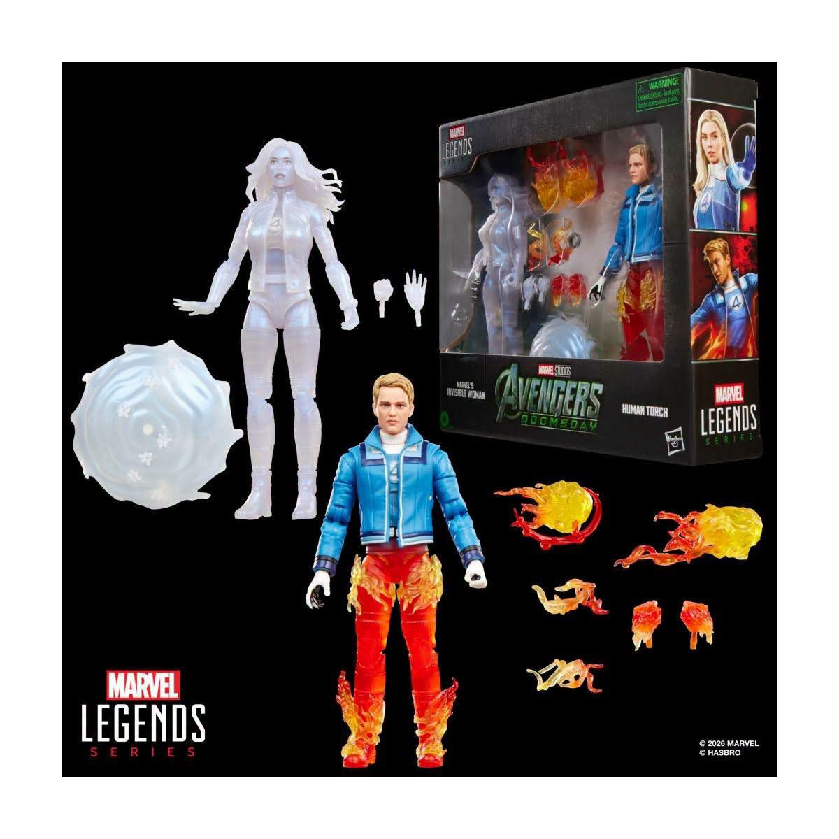 Marvel Legends - La Donna Invisibile e la Torcia Umana - Avengers: Doomsday