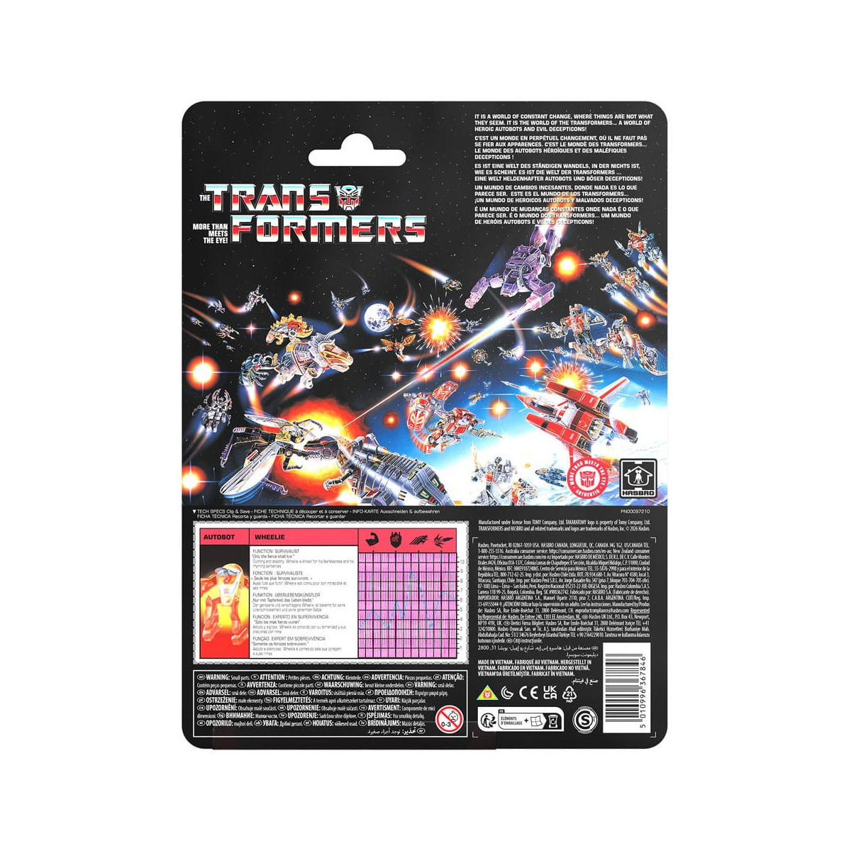Hasbro - La serie " Transformers " Retro G1 - Autobot Wheelie