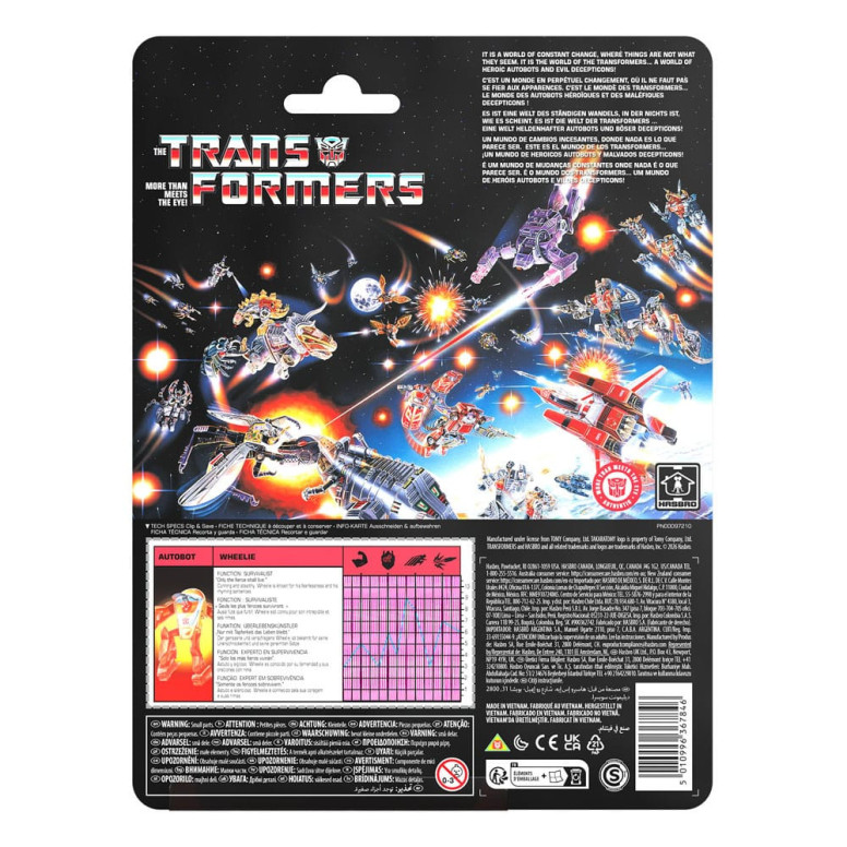 Hasbro - La serie " Transformers " Retro G1 - Autobot Wheelie