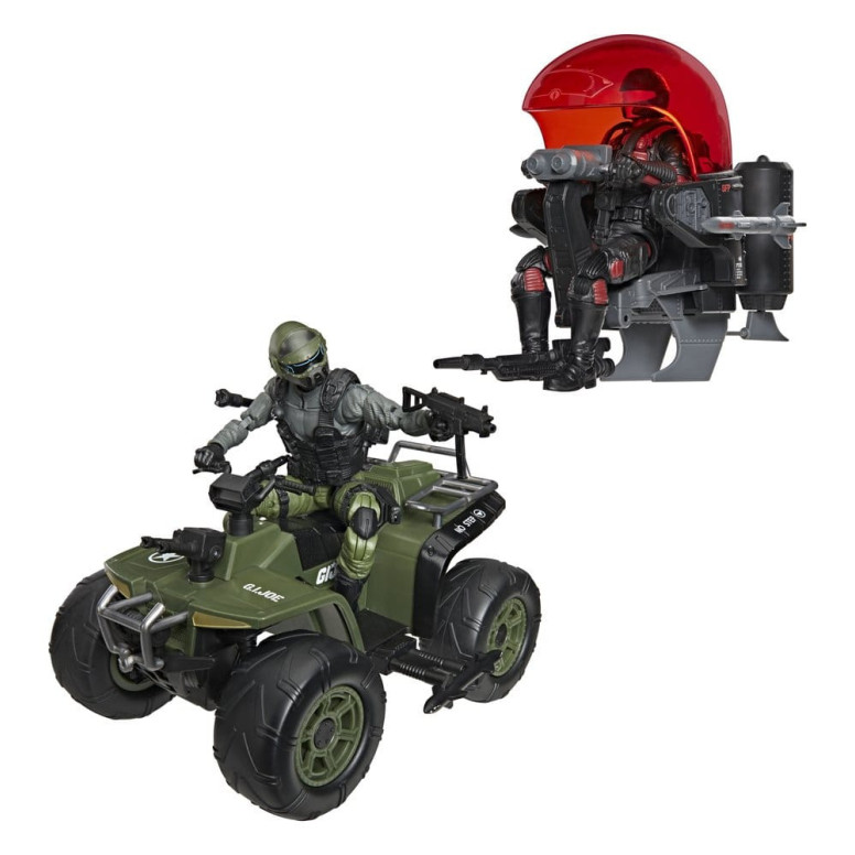 Hasbro G.I.JOE Serie Classified - Snake Eyes & Varmint ATV contro Stealth Viper & Stealth Flight Pod (Trubble Bubble) Cobra