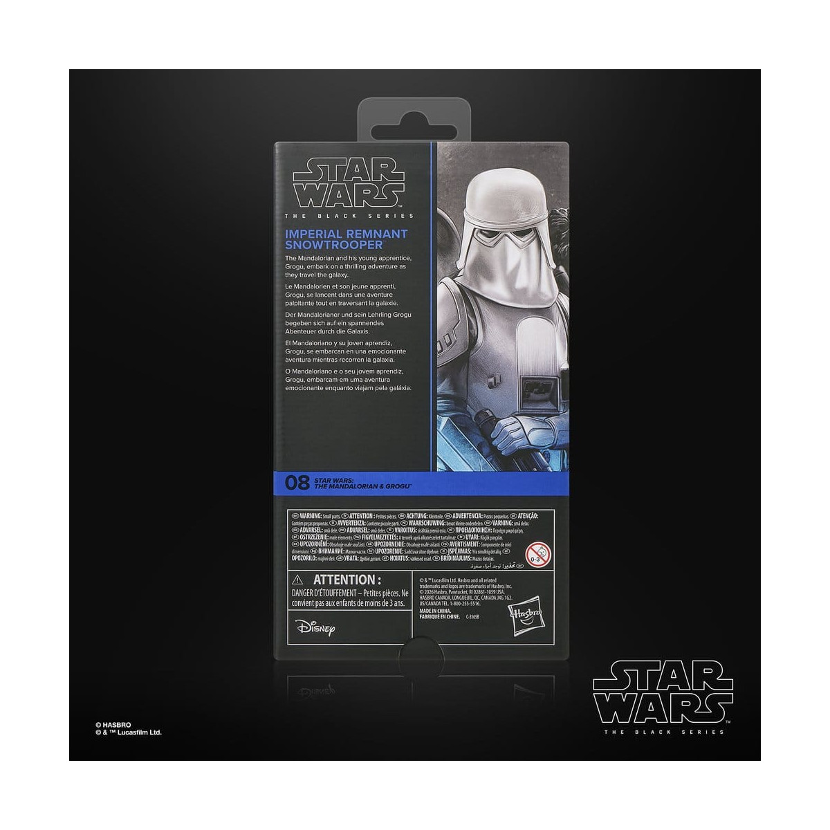 Hasbro Star Wars The Black Series: Snowtrooper dei Resti dell'Impero - The Mandalorian & Grogu