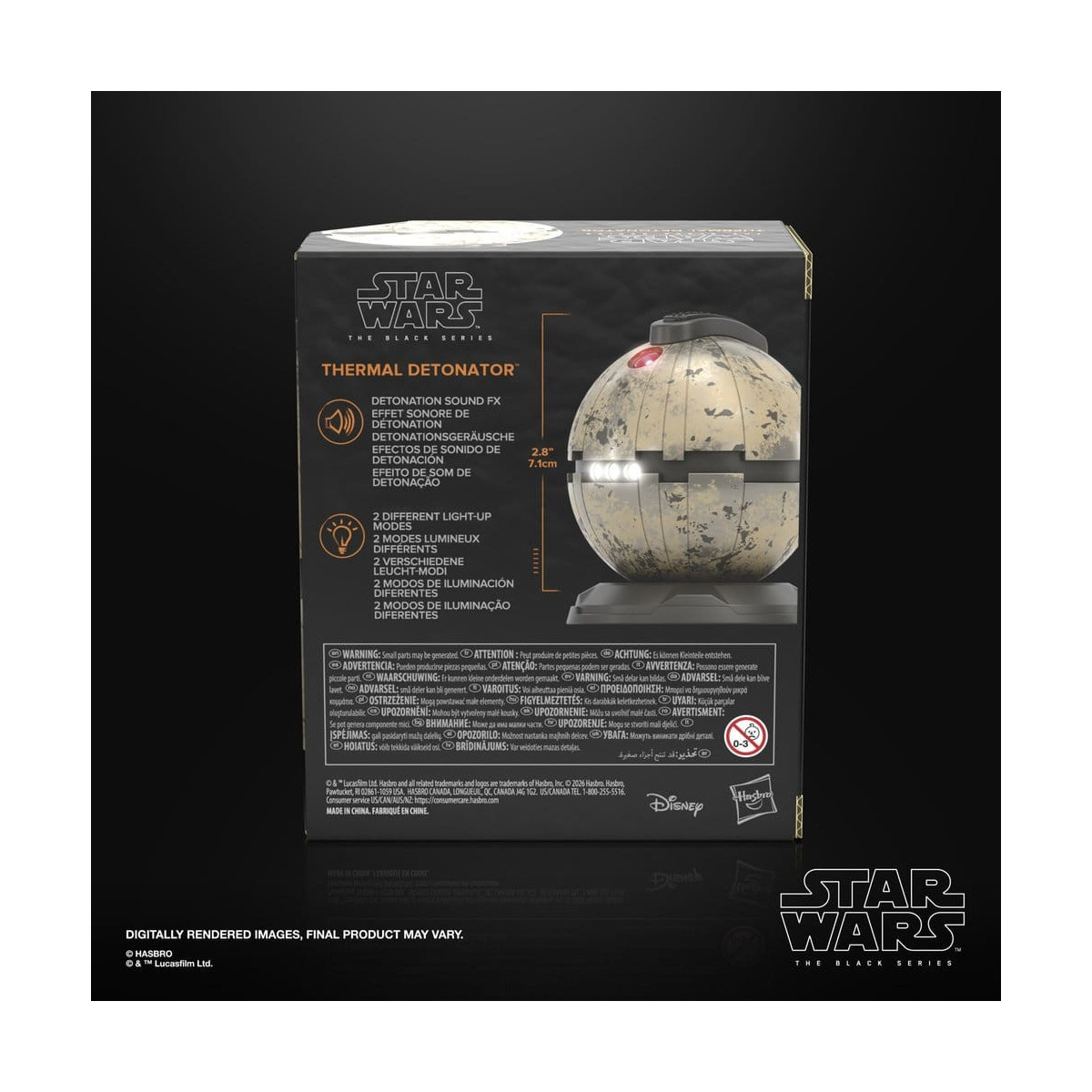 Hasbro Star Wars The Black Series e - Replica del detonatore termico 1/1 - Star Wars Episodio VI