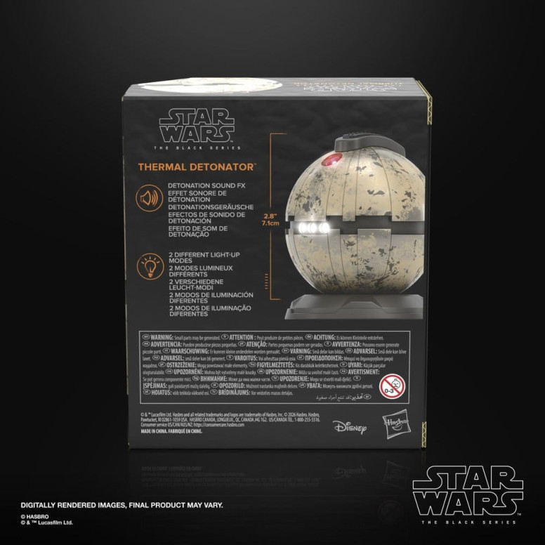 Hasbro Star Wars The Black Series e - Replica del detonatore termico 1/1 - Star Wars Episodio VI