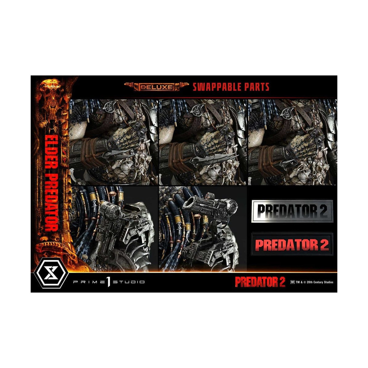 Prime 1 Studio - Predator 2 - Elder Predator DX Bonus Version Museum Masterline Series e 1/3
