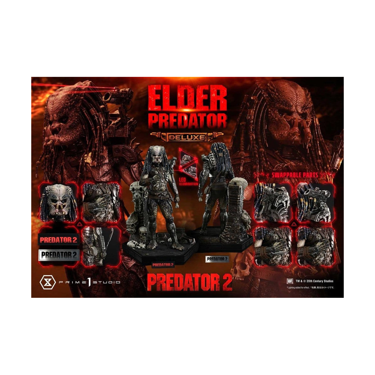 Prime 1 Studio - Predator 2 - Elder Predator DX Versione Museum Masterline Series 1/3