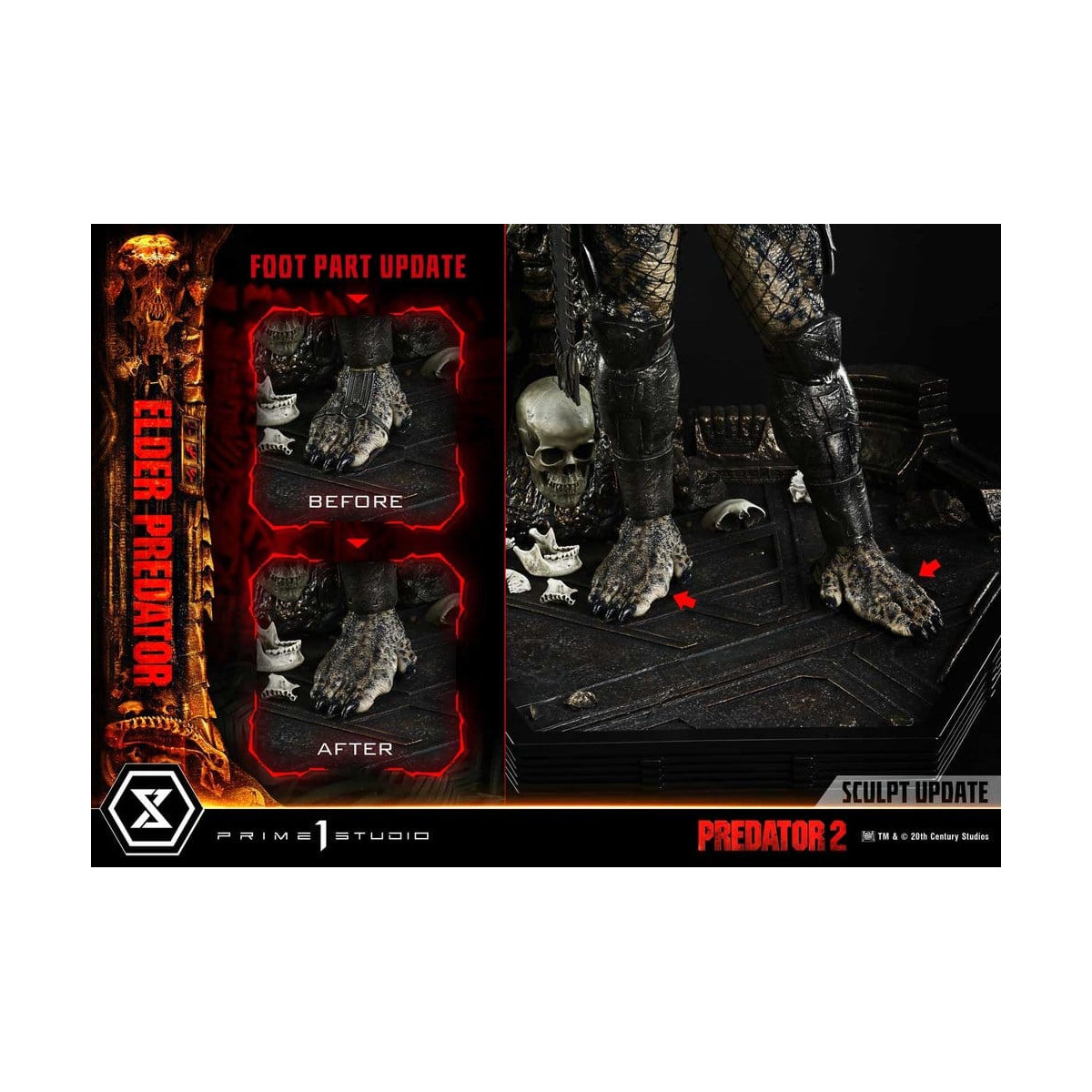 Prime 1 Studio - Predator 2 - Elder Predator DX Versione Museum Masterline Series 1/3