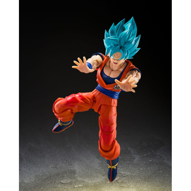 Bandai Tamashii - Super - Super Saiyan God Super Saiyan Son Goku  (Potere blu che supera i limiti) - Dragon Ball SHF SHFiguarts