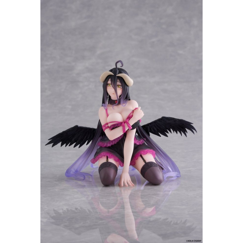 Taito - Figurina da scrivania di Albedo (versione in vestaglia) - Overlord