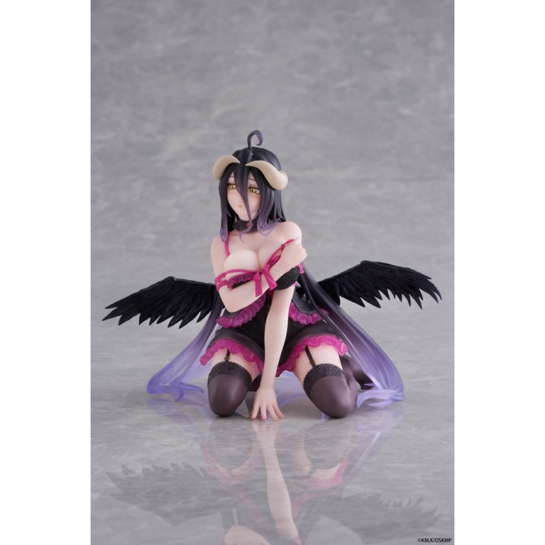 Taito - Figurina da scrivania di Albedo (versione in vestaglia) - Overlord