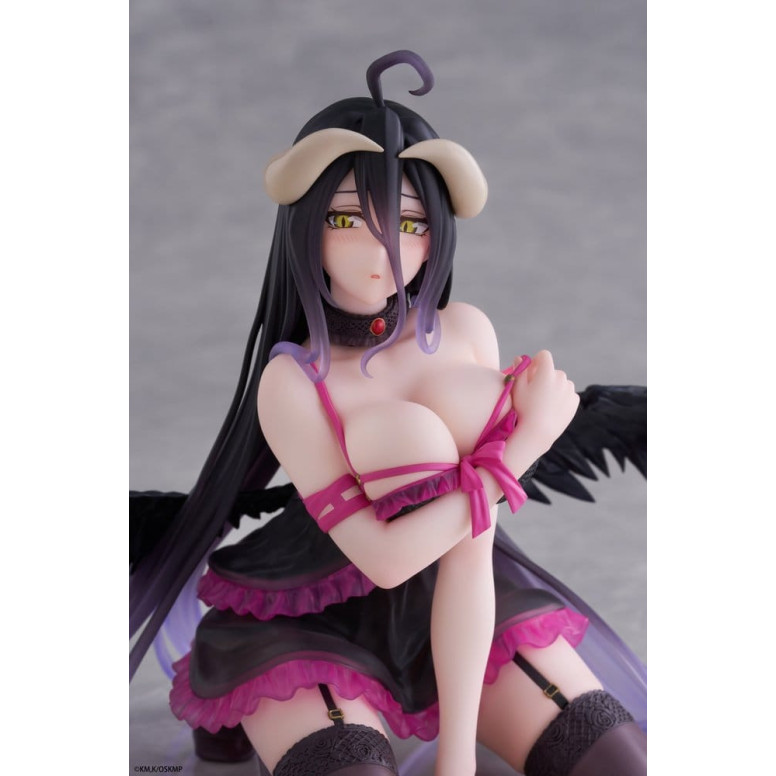 Taito - Figurina da scrivania di Albedo (versione in vestaglia) - Overlord