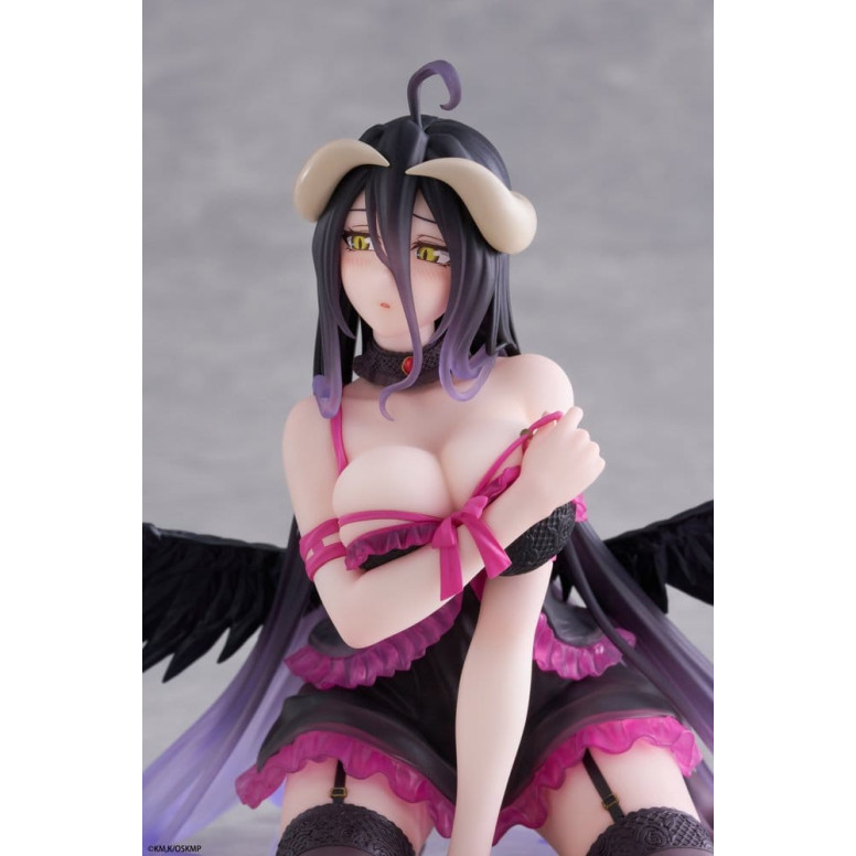 Taito - Figurina da scrivania di Albedo (versione in vestaglia) - Overlord