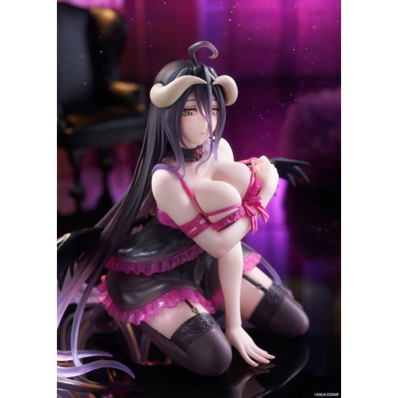 Taito - Figurina da scrivania di Albedo (versione in vestaglia) - Overlord
