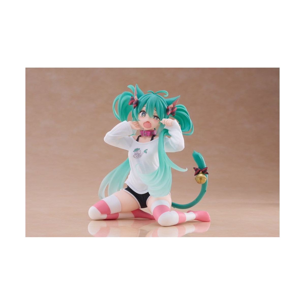 Taito - Maglietta con figura carina di Hatsune Miku con orecchie da gatto, versione Desktop
