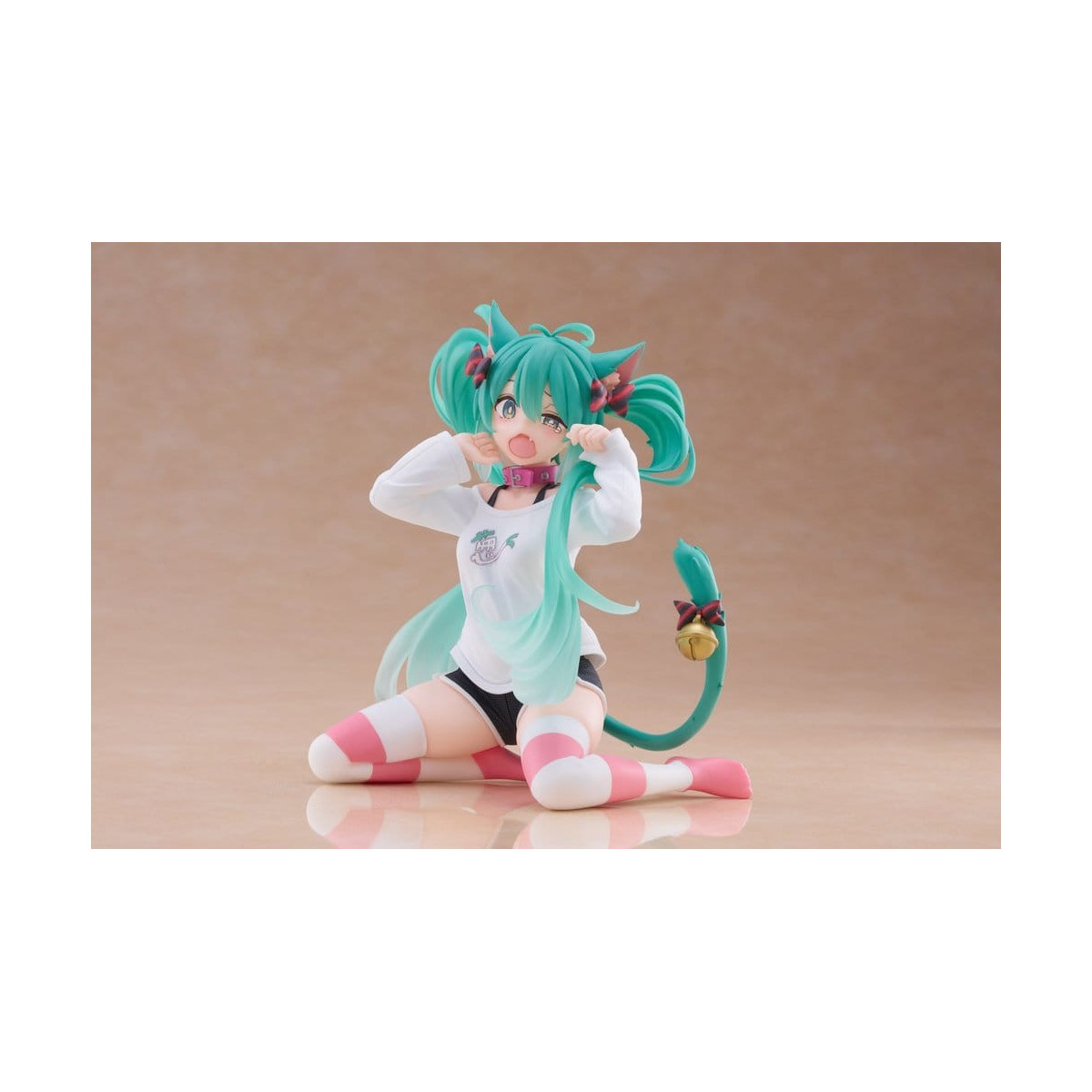 Taito - Maglietta con figura carina di Hatsune Miku con orecchie da gatto, versione Desktop