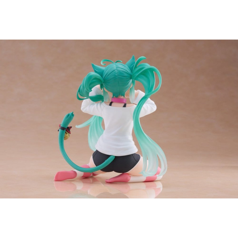 Taito - Maglietta con figura carina di Hatsune Miku con orecchie da gatto, versione Desktop