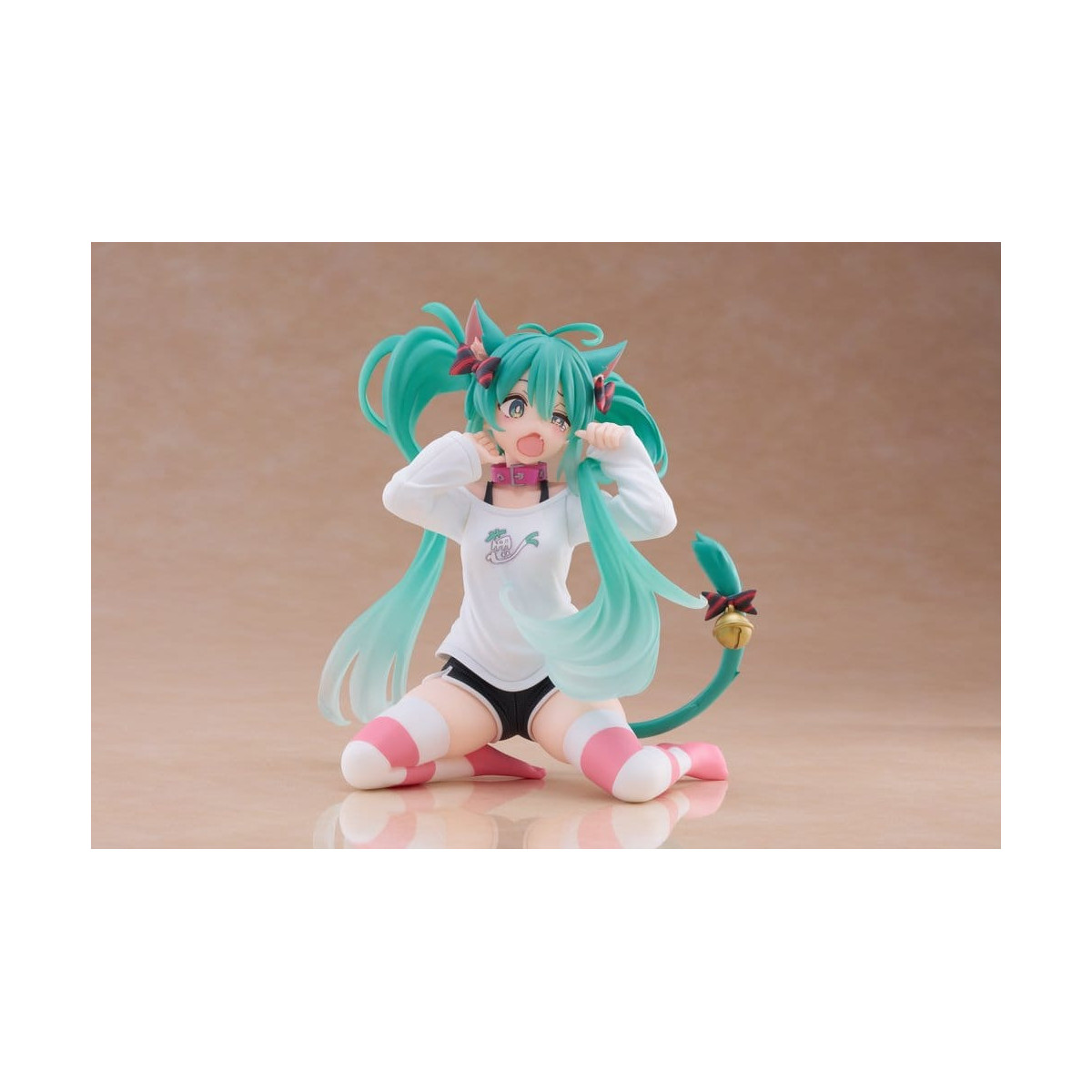 Taito - Maglietta con figura carina di Hatsune Miku con orecchie da gatto, versione Desktop