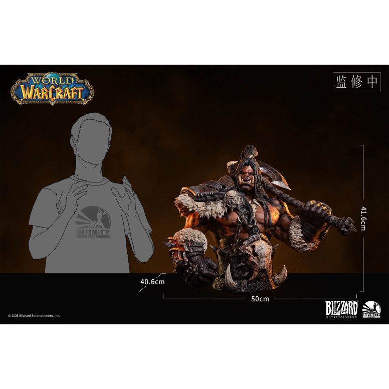 INFINITY STUDIO x BLIZZARD - Grommash Hellscream - Busto in scala 1/3 World of Warcraft