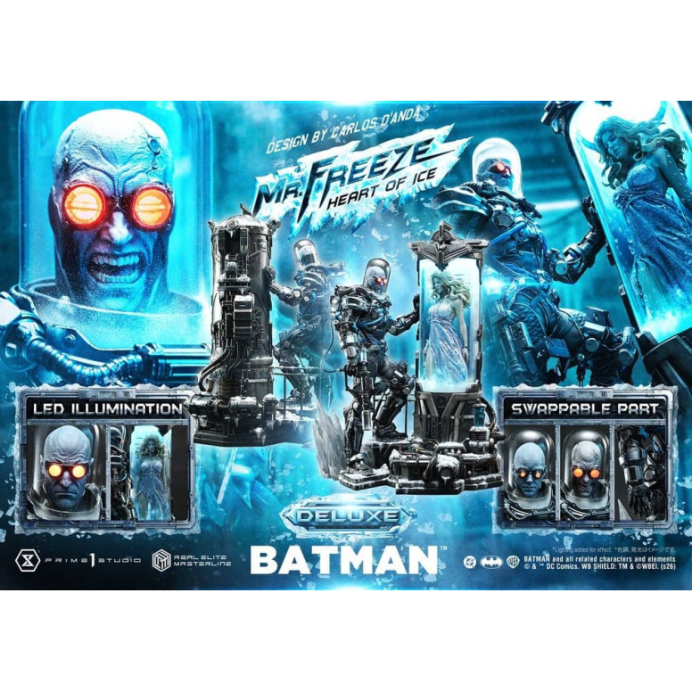 Prime 1 Studio - Mr Freeze Heart of Ice (Design di Carlos D'Anda) Versione Bonus DX - Real Elite Masterline Serie 1/3