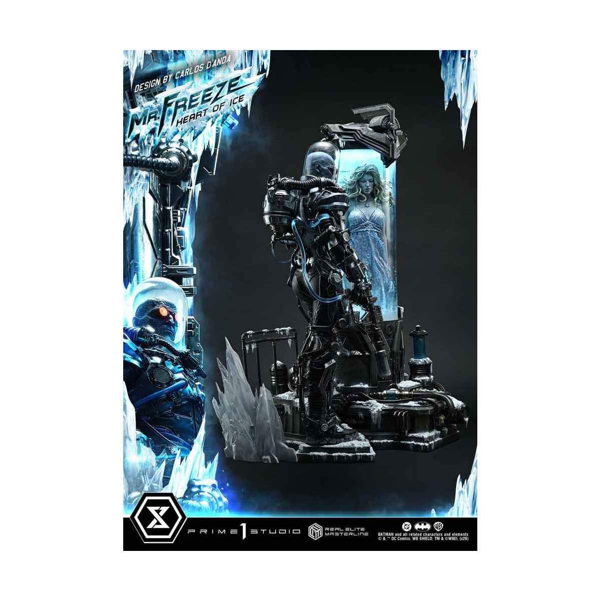 Prime 1 Studio - Mr Freeze Heart of Ice (Design di Carlos D'Anda) Versione Bonus DX - Real Elite Masterline Serie 1/3