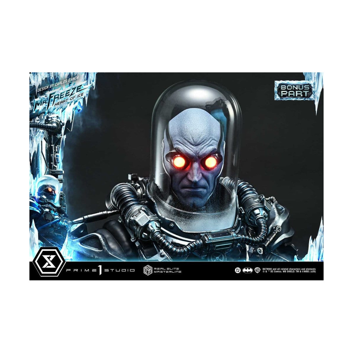 Prime 1 Studio - Mr Freeze Heart of Ice (Design di Carlos D'Anda) Versione Bonus DX - Real Elite Masterline Serie 1/3
