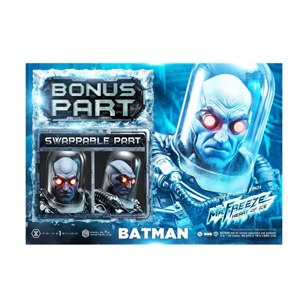 Prime 1 Studio - Mr Freeze Heart of Ice (Design di Carlos D'Anda) Versione Bonus DX - Real Elite Masterline Serie 1/3
