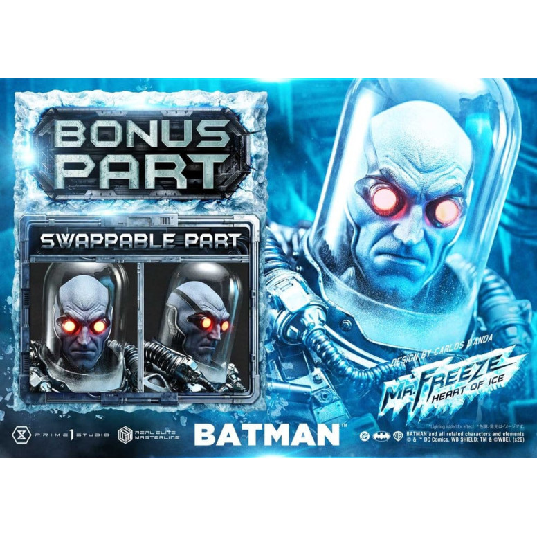 Prime 1 Studio - Mr Freeze Heart of Ice (Design di Carlos D'Anda) Versione Bonus DX - Real Elite Masterline Serie 1/3