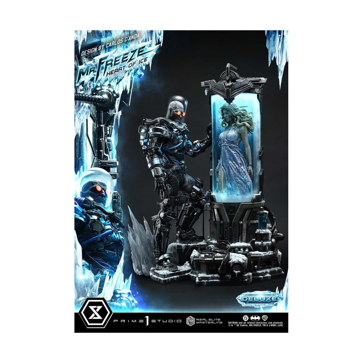 Prime 1 Studio - Mr Freeze Heart of Ice (Design di Carlos D'Anda) Versione DX - Real Elite Masterline Series 1/3