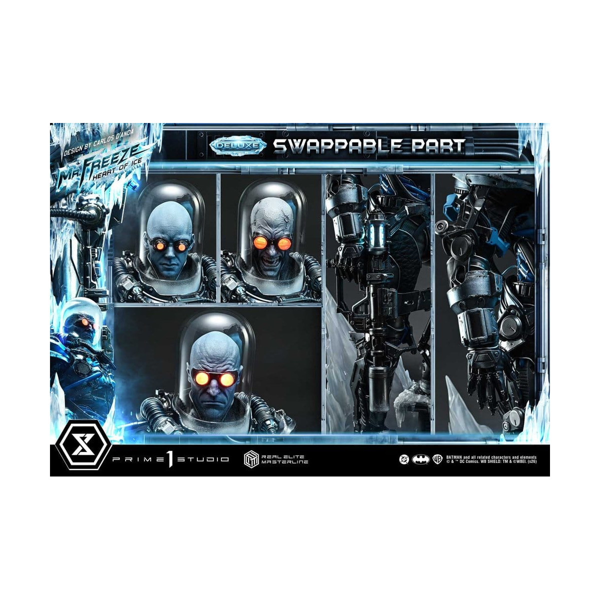 Prime 1 Studio - Mr Freeze Heart of Ice (Design di Carlos D'Anda) Versione DX - Real Elite Masterline Series 1/3