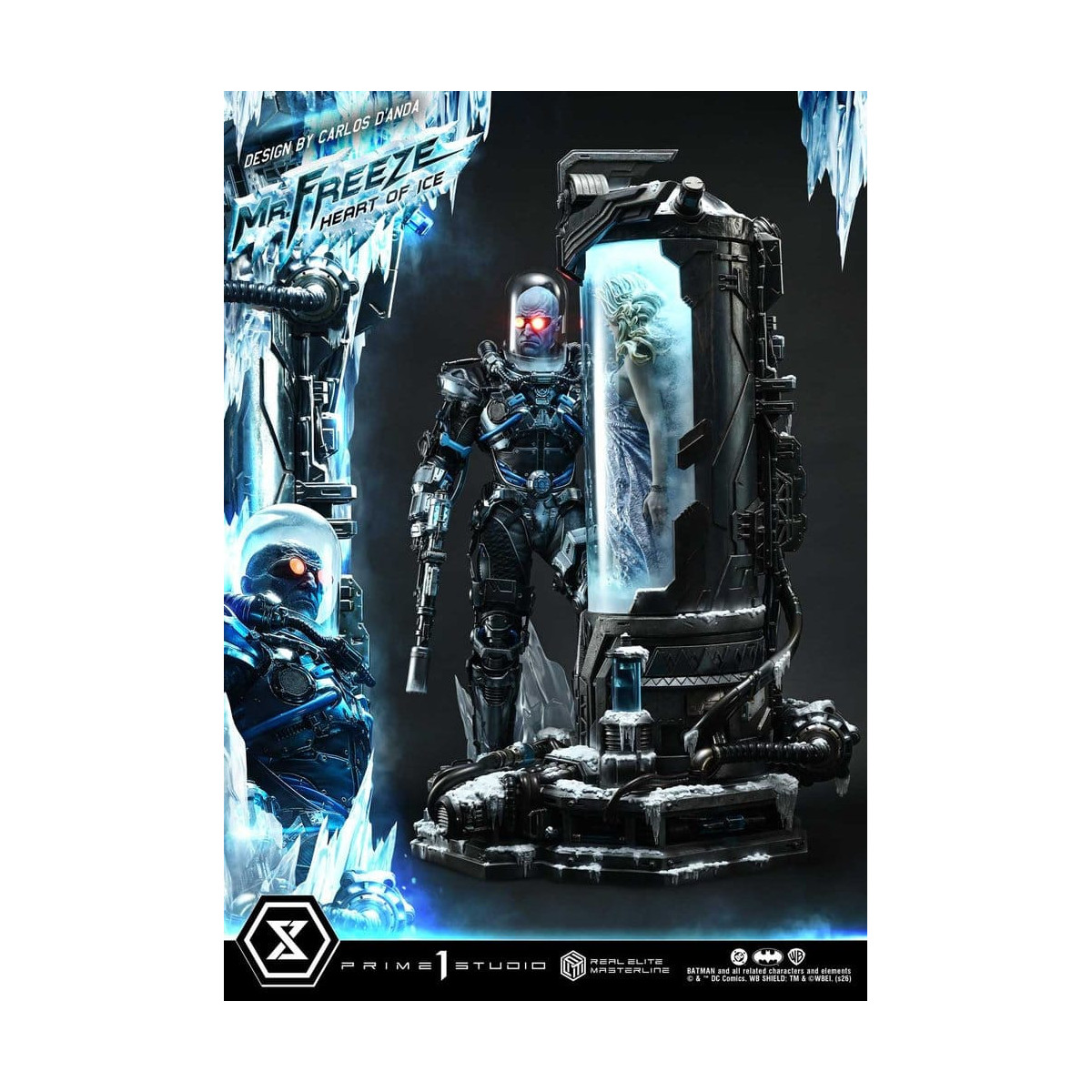 Prime 1 Studio - Mr Freeze Heart of Ice (Design di Carlos D'Anda) Versione DX - Real Elite Masterline Series 1/3