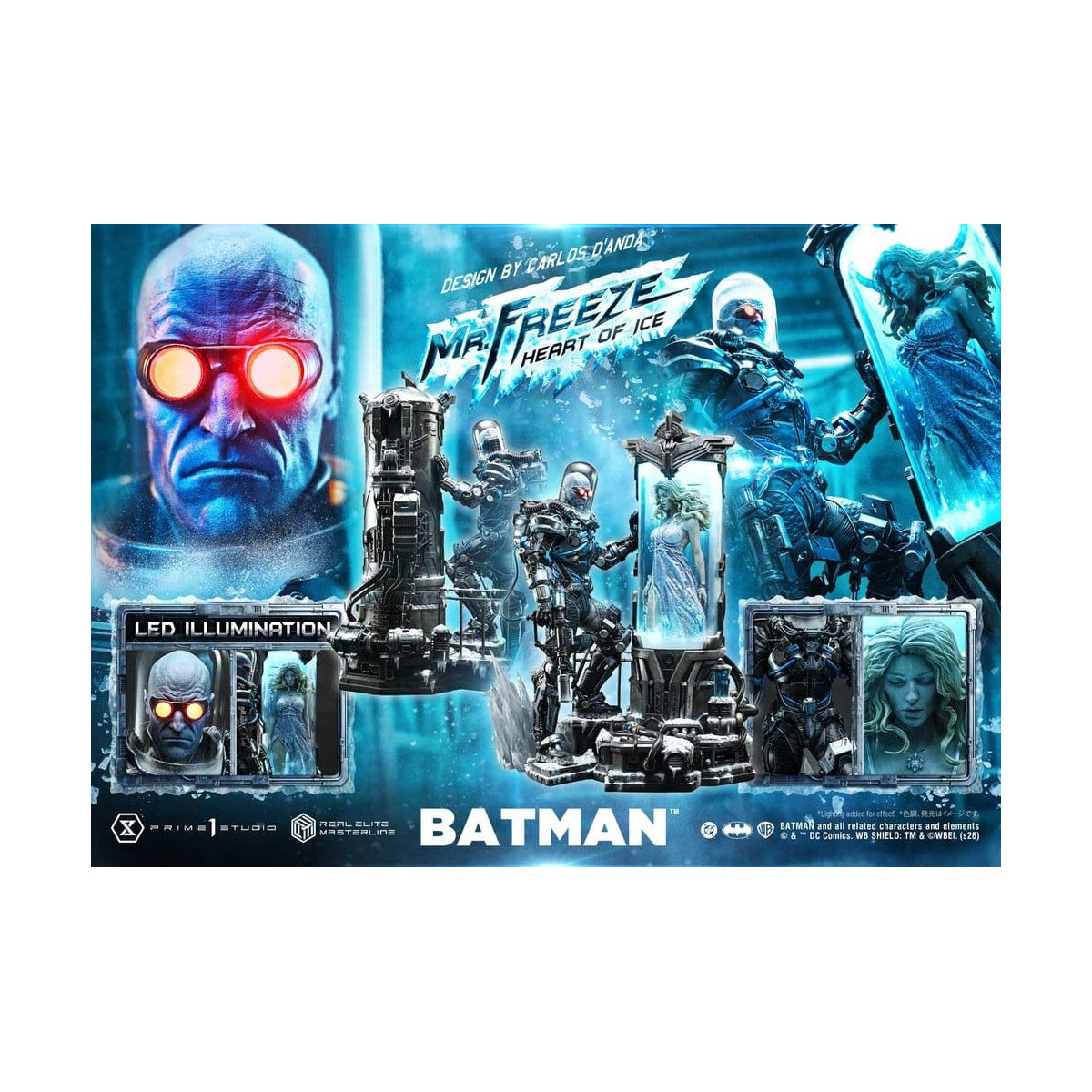 Prime 1 Studio - Mr Freeze Heart of Ice (Design di Carlos D'Anda) - Real Elite Masterline Serie 1/3