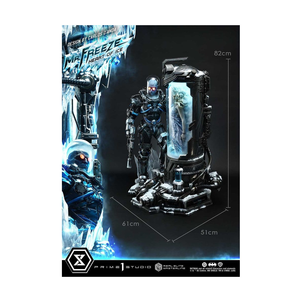 Prime 1 Studio - Mr Freeze Heart of Ice (Design di Carlos D'Anda) - Real Elite Masterline Serie 1/3