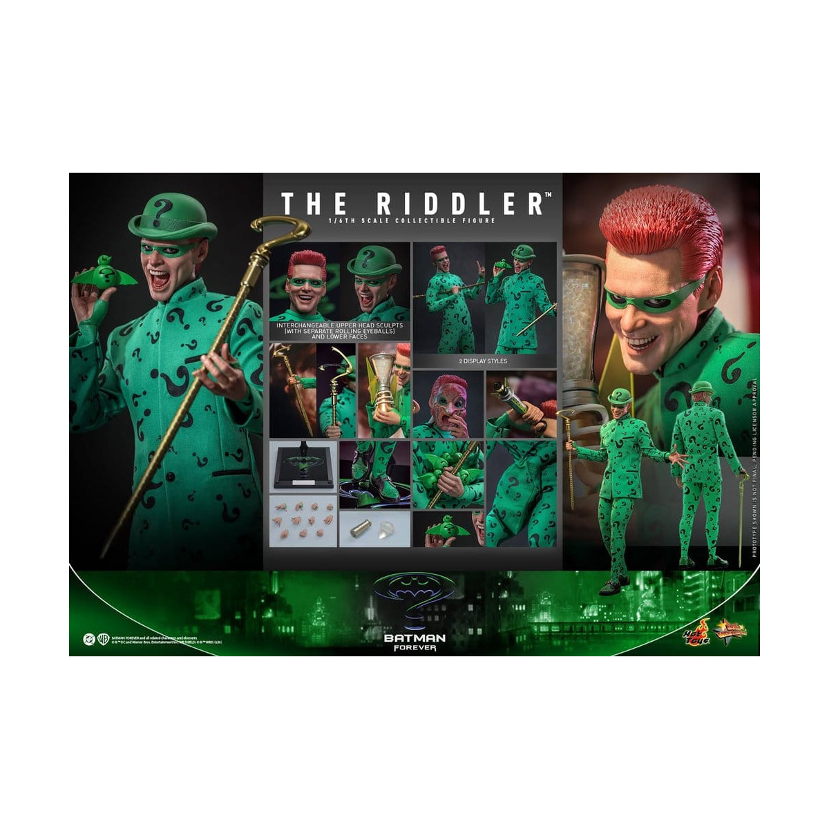 Hot Toys DC Comics - Riddler MMS o in scala 1/6 - Batman Forever