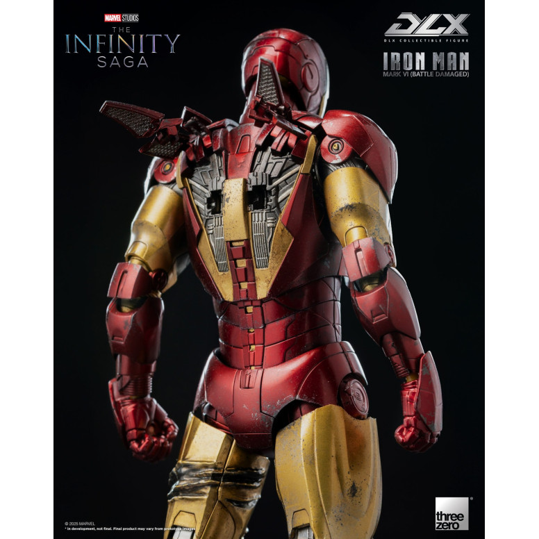 Threezero Infinity Saga Iron Man - Mark 6 (danneggiato in battaglia) DLX, scala 1/12
