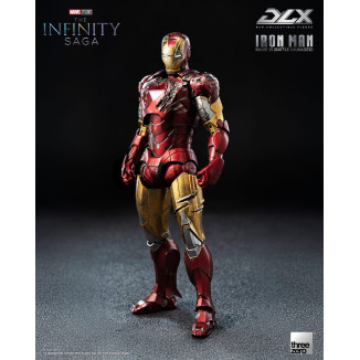 Threezero Infinity Saga Iron Man - Mark 6 (danneggiato in battaglia) DLX, scala 1/12